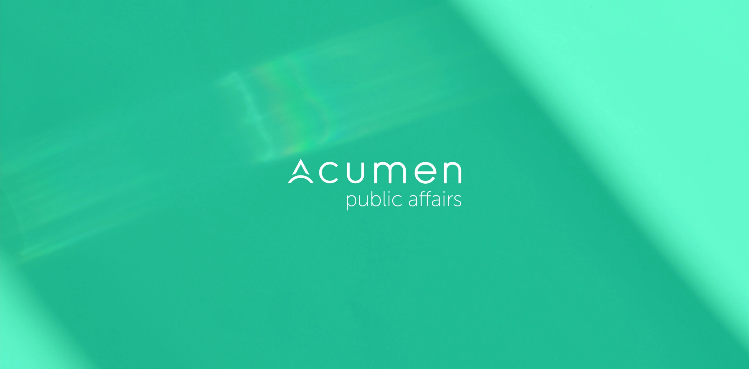 Mise en situation du logo pour Acumen réalisé par notre agence de communication Atelier Design